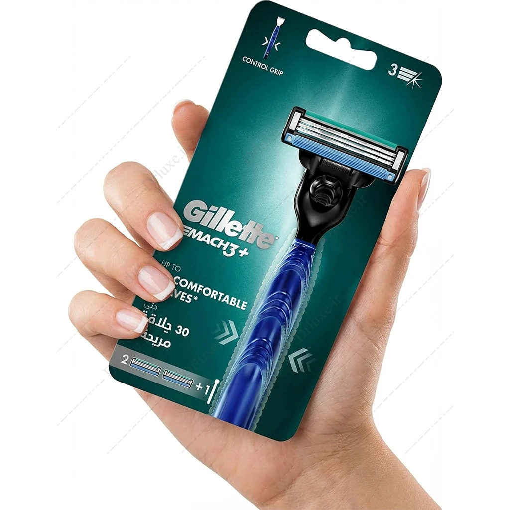 خود تراش 3 لبه مچ تری پلاس ژیلت با 1 سری یدک